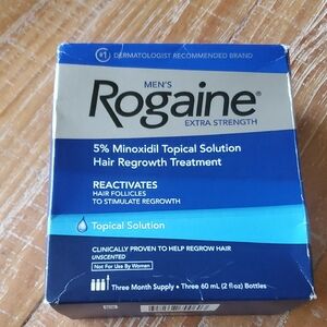 Rogaine Men's Extra Strength Topical Solution Three Month Supply NIB